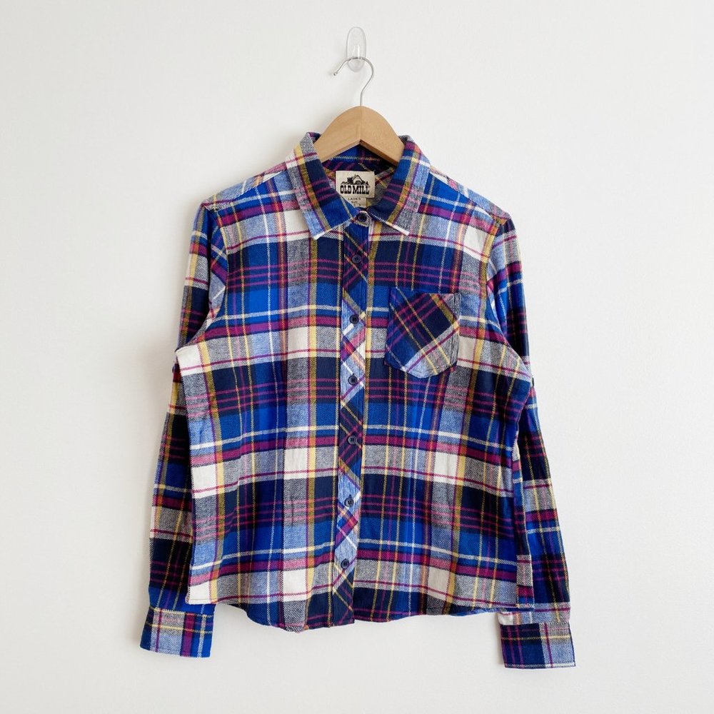 Old Mill, NWOT, Ladies Flannel Shirt, Blue, Size Small
